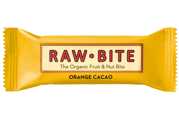 Raw Bite Barre énergétique orange cacao bio & raw 50g